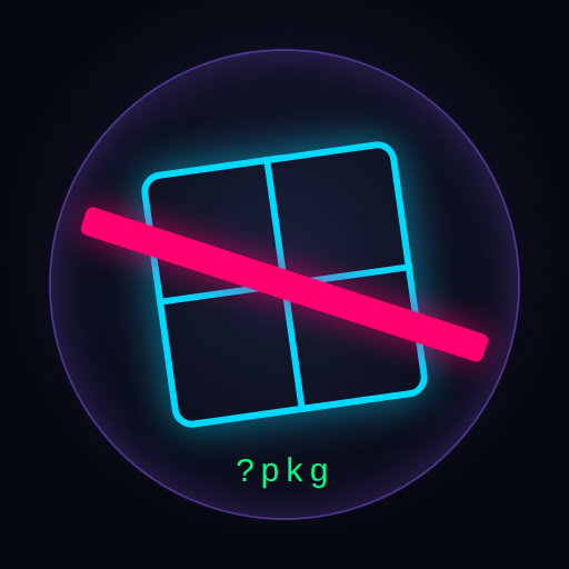 Dependency gates emblem: a cyan package box behind a pink gate bar